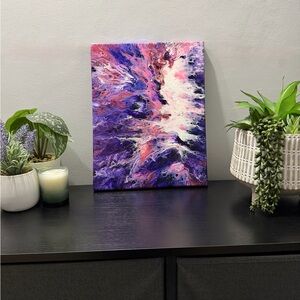 Original Abstract Art 11x14 One Of Kind Handmade Painting On Canvas